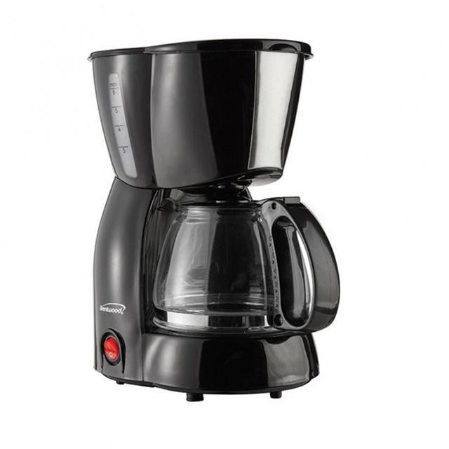 Alt view image 4 of 9 - Brentwood TS-213BK White 4 Cups Coffee Maker, White