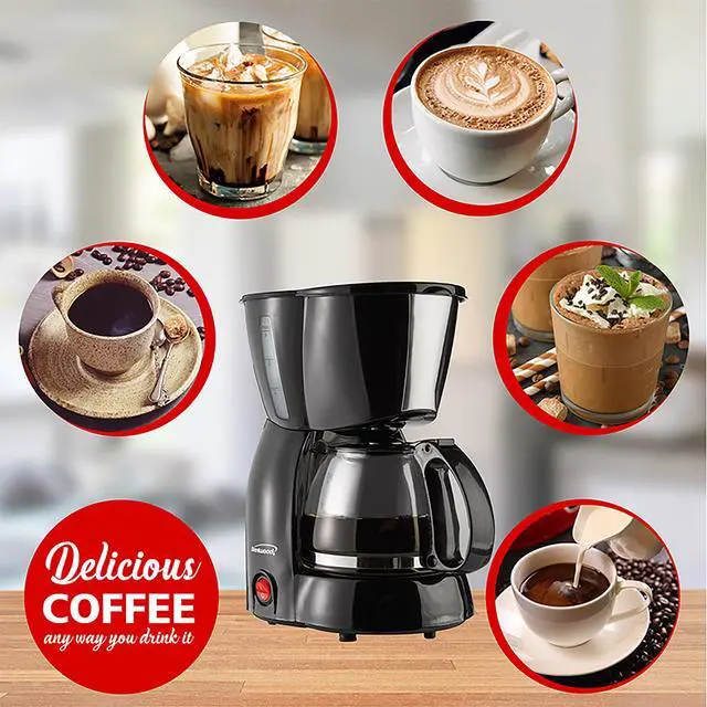 Alt view image 8 of 9 - Brentwood TS-213BK White 4 Cups Coffee Maker, White