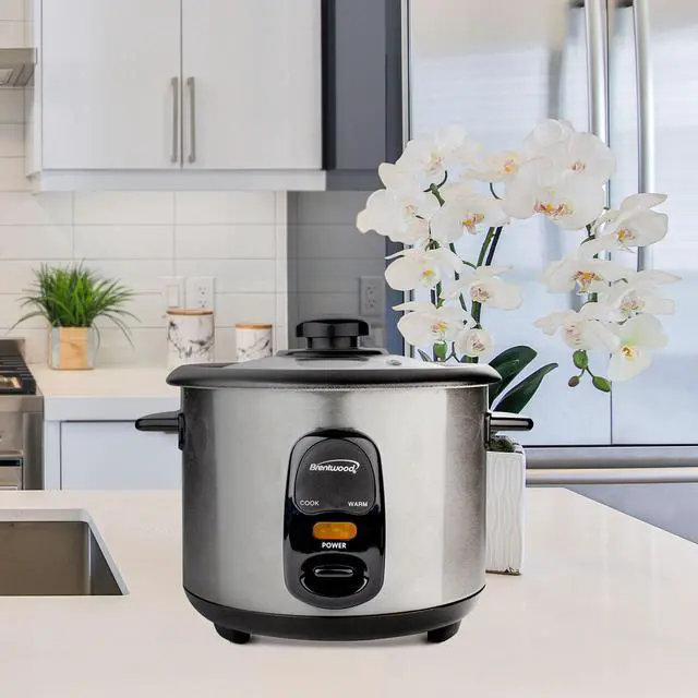 Alt view image 11 of 11 - Brentwood Appliances TS-20 10-Cup Uncooked/20-Cup Cooked Rice Cooker, Stainless Steel