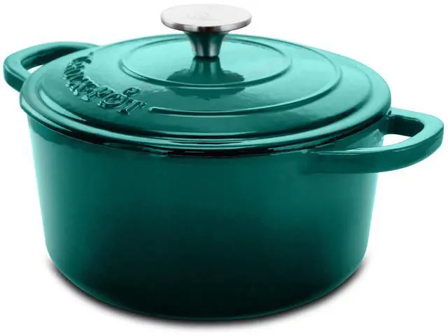 Main image of Crock-pot Artisan 3 Quart Enameled Cast Iron Casserole with Lid in Gradient Teal
