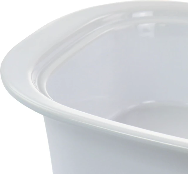 Alt view image 5 of 6 - Gibson Elite Gracious Dining 2.7 Quart Stoneware Casserole in White with Glass Lid