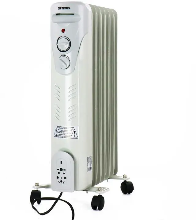 Alt view image 5 of 11 - Optimus H-6011 Portable Oil Filled Radiator Heater