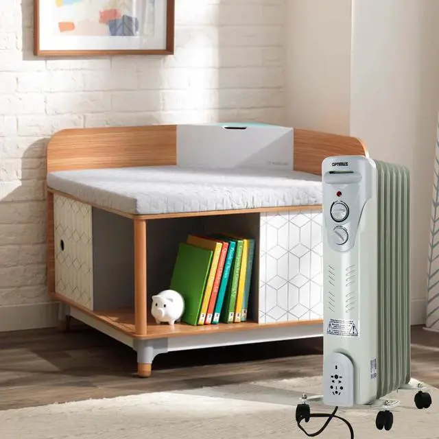 Alt view image 7 of 11 - Optimus H-6011 Portable Oil Filled Radiator Heater