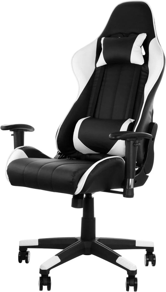 Alt view image 2 of 9 - GameFitz Gaming Chair in Black and Green