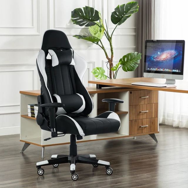 Alt view image 7 of 9 - GameFitz Gaming Chair in Black and Green