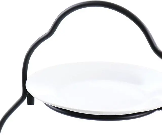 Alt view image 6 of 8 - Elama 3 Tier Round Plate Porcelain Serveware Set