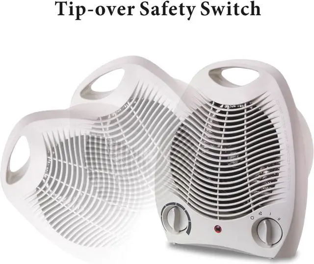 Alt view image 12 of 15 - Optimus Heater Fan Portable with Thermostat - White - H1322