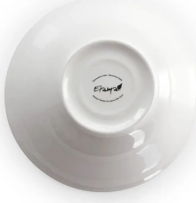 Alt view image 5 of 9 - Elama Marshall 16 Piece Porcelain Dinnerware Set in White