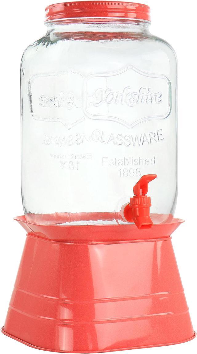 Gibson Home Gibson Home Bayfront Summer 2.5 Liter Mason Jar Glass Beverage  Dispenser at