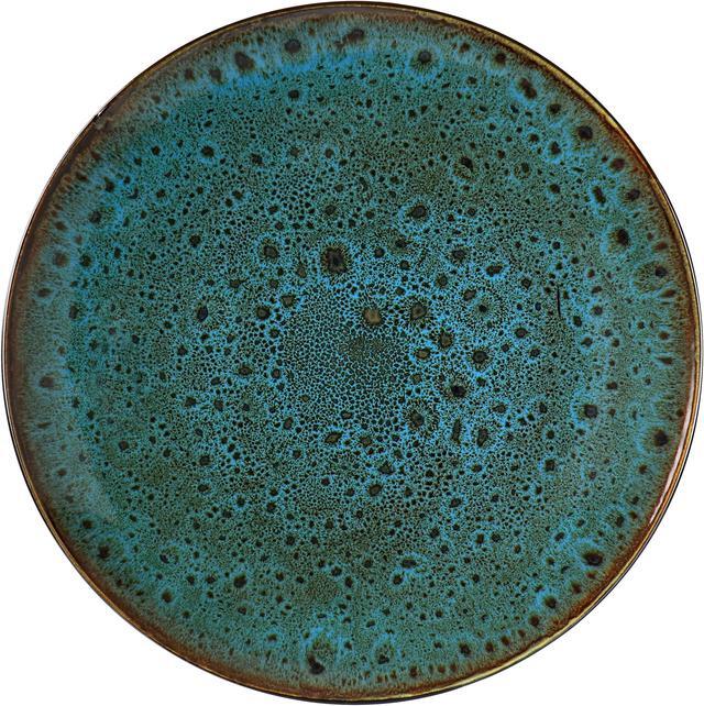 Alt view image 4 of 7 - Gibson Elite Kyoto Teal Double Bowl 16 Piece Stoneware Dinnerware Set in Teal and Brown