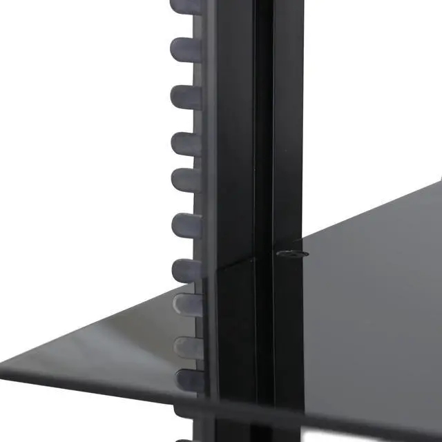 Alt view image 4 of 7 - MegaMounts Tempered Glass Double Shelf Wall Mount