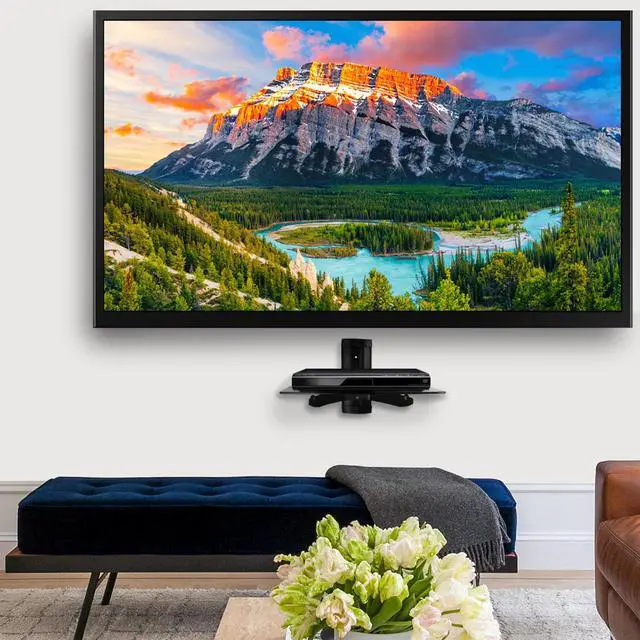 Alt view image 3 of 6 - MegaMounts Tempered Glass Shelf Wall Mount