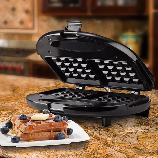 Alt view image 11 of 14 - BRENTWOOD TS-243 Waffle Maker Black