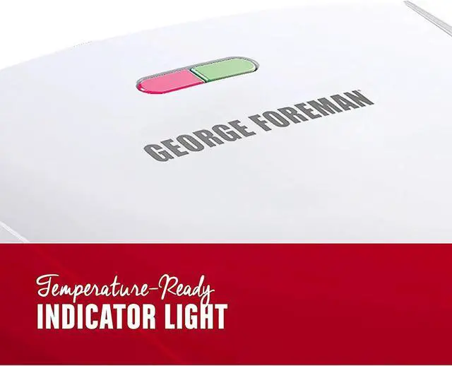 Alt view image 7 of 9 - George Foreman 4-Serving Removable Plate & Panini Grill Platinum GRP1060P