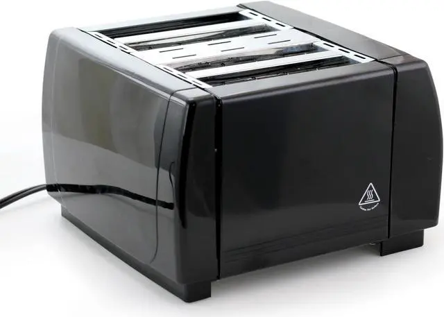 Alt view image 4 of 8 - Better Chef 4 Slice Dual-Control Black Toaster