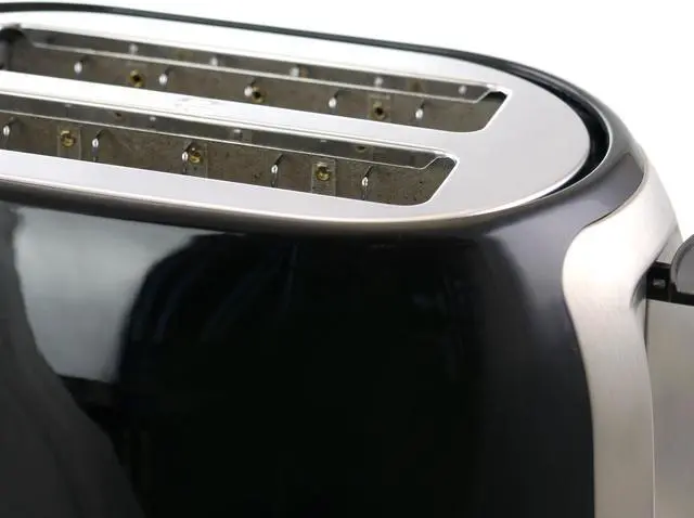 Alt view image 6 of 8 - Better Chef - 2-Slice Extra-Wide-Slot Toaster - Black with stainless steel accents