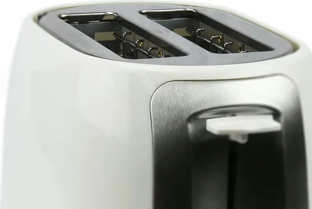 Alt view image 8 of 9 - Brentwood TS-292W White and Stainless Steel 2 Slice Cool Touch Toaster
