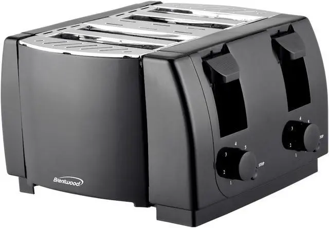 Alt view image 5 of 9 - Brentwood TS-285 Cool Touch 4-Slice Toaster (Black)