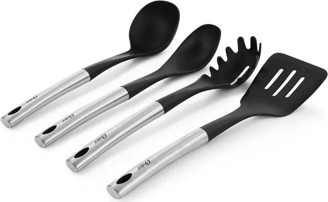 Alt view image 3 of 7 - Oster 19 Piece Nylon and Stainless Steel Kitchen Tool and Utensil Set