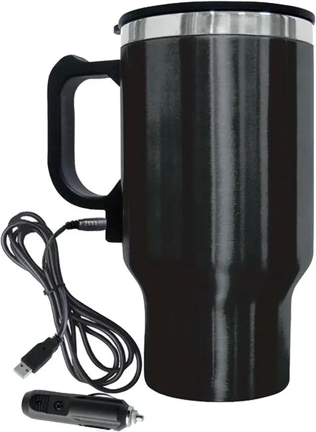 Alt view image 8 of 12 - BRENTWOOD CMB 16C Electric Coffee Mug with Wire Car Plug