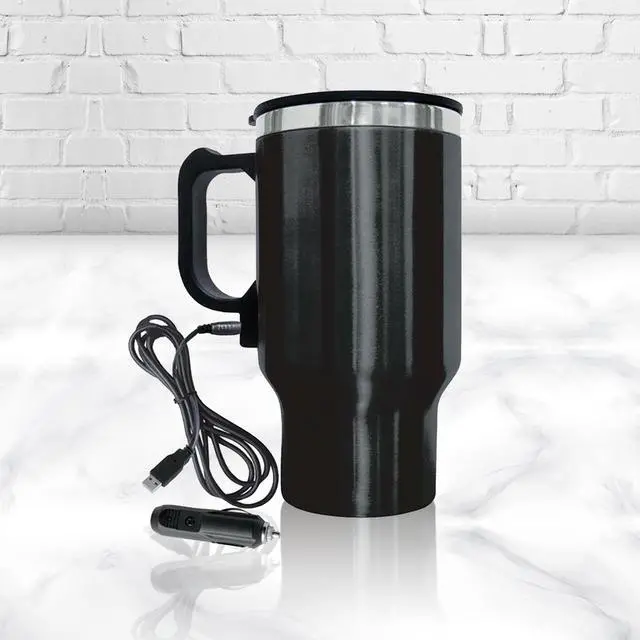 Alt view image 12 of 12 - BRENTWOOD CMB 16C Electric Coffee Mug with Wire Car Plug