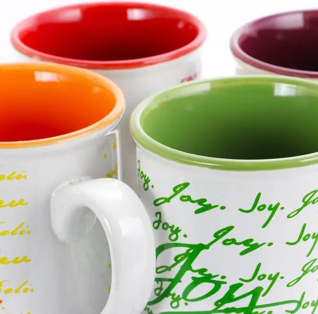 Alt view image 3 of 8 - Gibson Inspirational Words 16 oz Mug 4 Assorted Designs Decorated