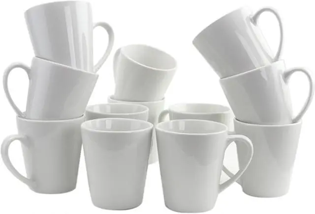 Main image of Gibson Home Noble Court 12 Piece 12 oz. Mug Set in White