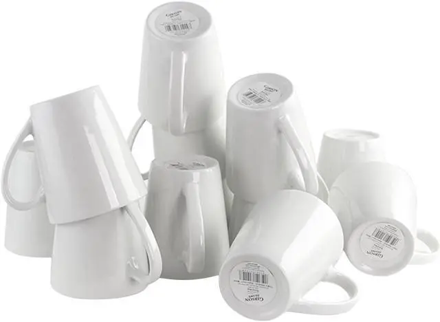 Alt view image 2 of 5 - Gibson Home Noble Court 12 Piece 12 oz. Mug Set in White