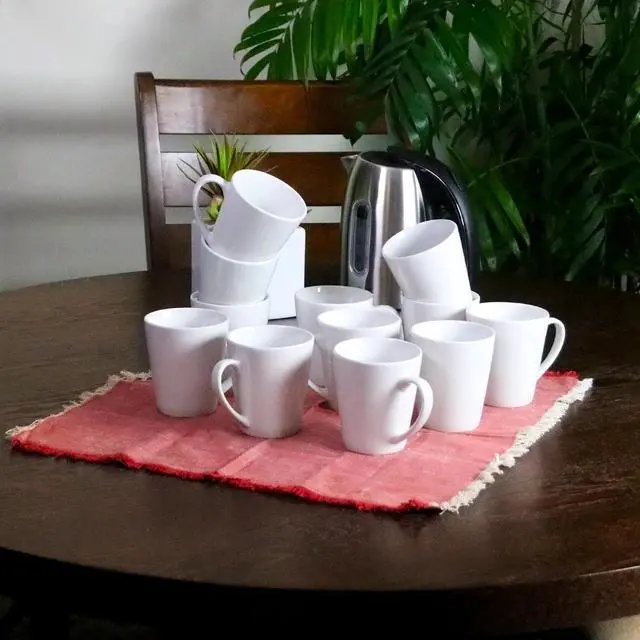 Alt view image 4 of 5 - Gibson Home Noble Court 12 Piece 12 oz. Mug Set in White