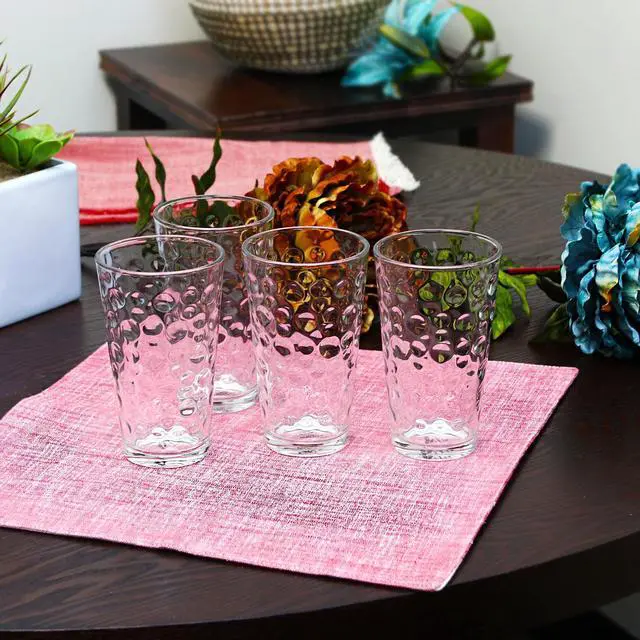 Alt view image 3 of 6 - Gibson Home Great Foundations 4 Piece 16 oz. Tumbler Set in Bubble Pattern