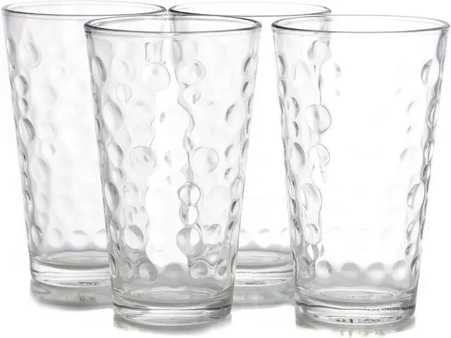 Alt view image 6 of 6 - Gibson Home Great Foundations 4 Piece 16 oz. Tumbler Set in Bubble Pattern