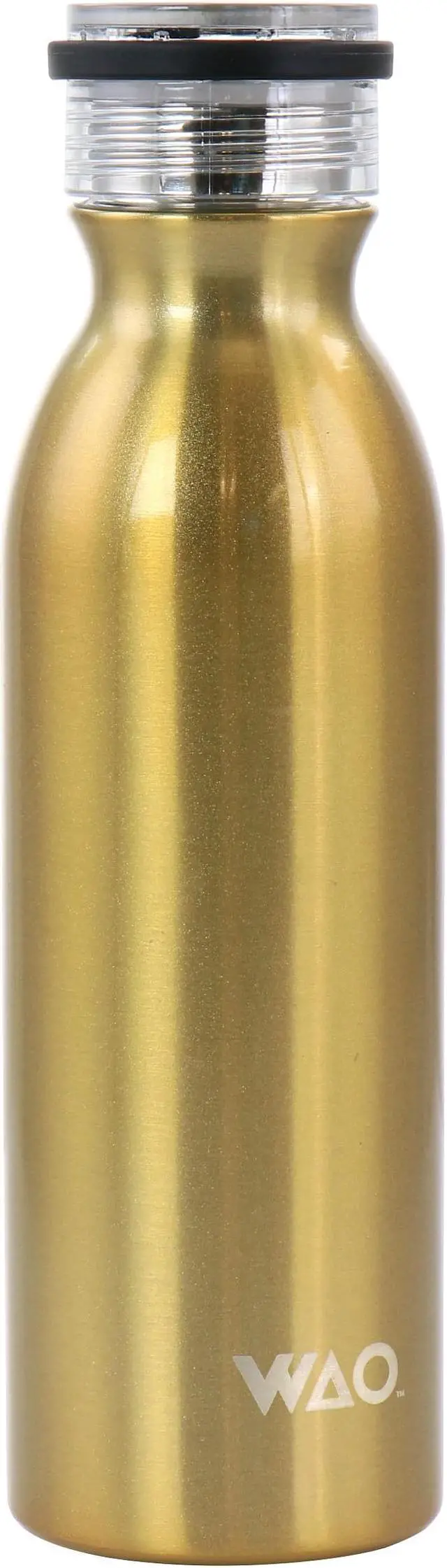 Main image of WAO 20 Ounce Stainless Steel Insulated Thermal Bottle with Lid in Dark Gold