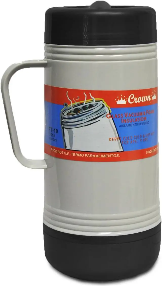 Alt view image 3 of 6 - Royal Crown FT-10 Glass Vacuum Food Thermos (1.0 Liter)