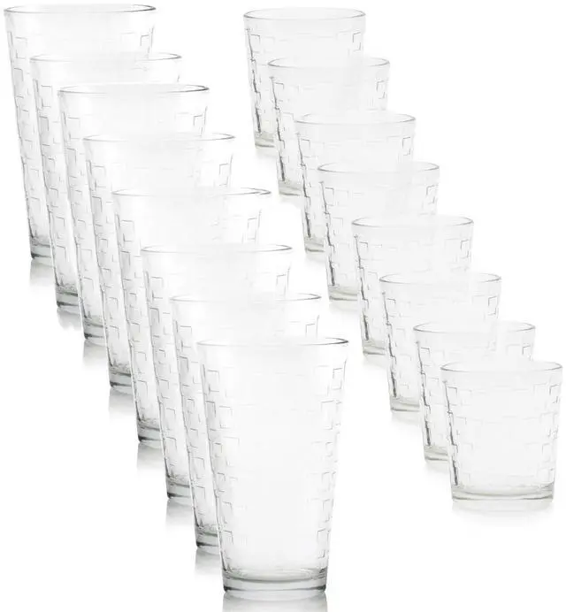 Alt view image 6 of 6 - Gibson 91849.16 Home Great Foundations Tumber Set - 16 Piece