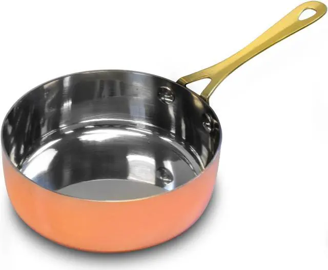 Main image of Gibson Home Rembrandt 4.7 Inch Stainless Steel Mini Frying Pan, Copper Plated
