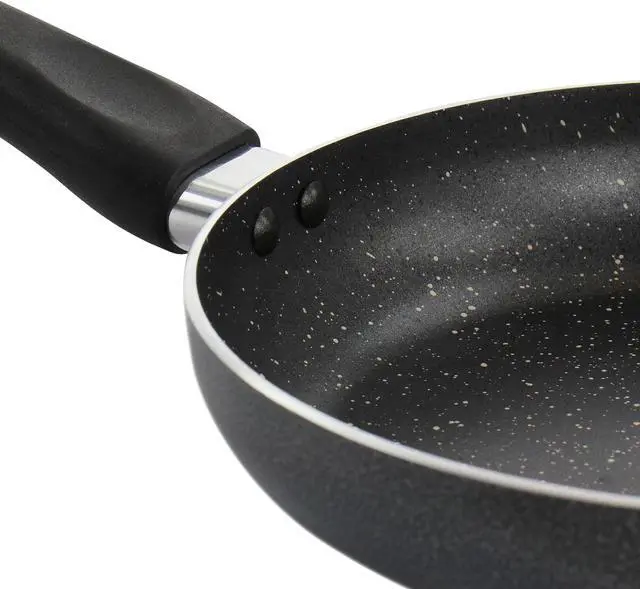Alt view image 4 of 6 - Oster 9.4 in. Nonstick Aluminum Frying Pan in Graphite Grey