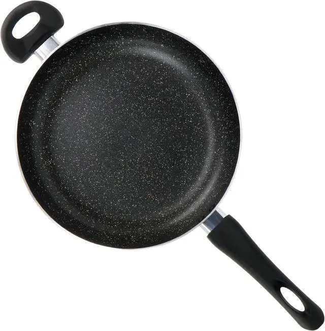 Alt view image 3 of 7 - Oster Pallermo 3.5 Quart Aluminum Nonstick Saute Pan in Charcoal with Lid