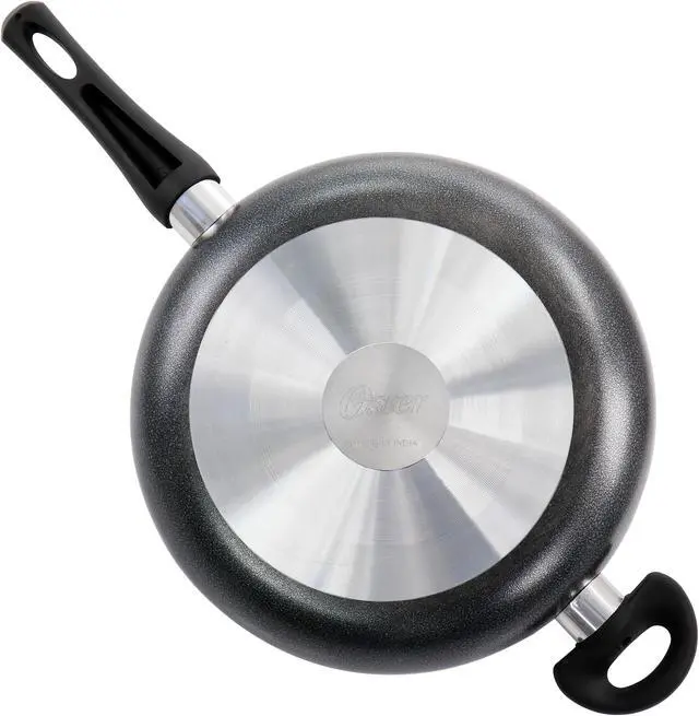 Alt view image 4 of 7 - Oster Pallermo 3.5 Quart Aluminum Nonstick Saute Pan in Charcoal with Lid