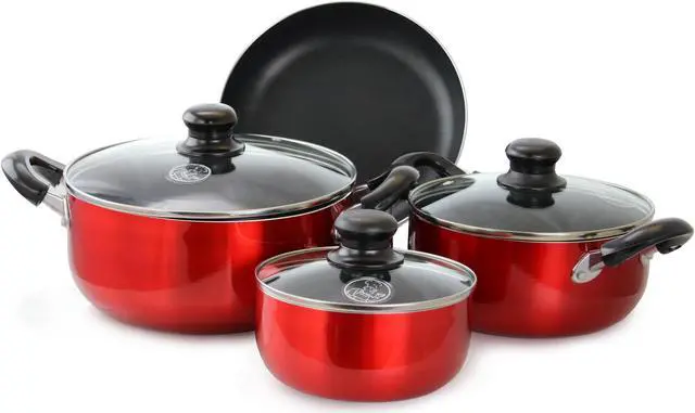 Alt view image 8 of 14 - Better Chef 7-Piece Non-Stick Cookware Set