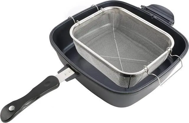 Alt view image 5 of 8 - Kenmore 5 Piece Nonstick Multi Function Cookware Set in Black