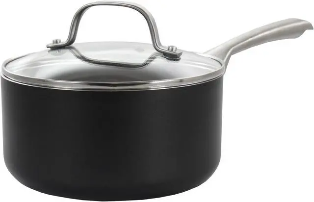 Alt view image 4 of 8 - Oster Palladium 8 Piece Aluminum Cookware Set in Black