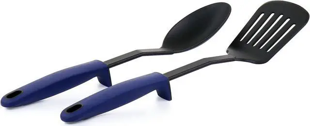 Alt view image 6 of 8 - Oster 7 Piece Non Stick Aluminum Cookware Set in Blue