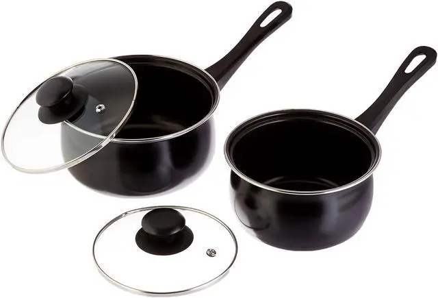 Alt view image 12 of 12 - Gibson 83681.07 7 Piece Chef Du Jour Cookware Set, Black