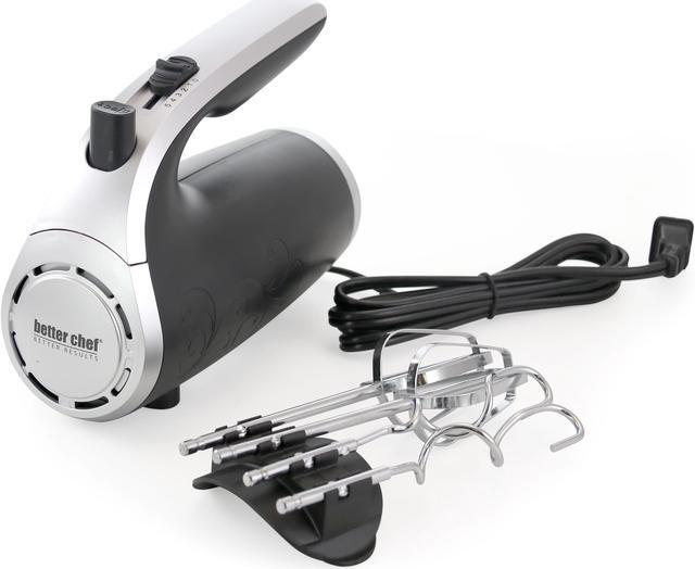 Alt view image 7 of 9 - Better Chef IM-814B 5 Speed 150 Watt Hand Mixer with Silver Accents, Black