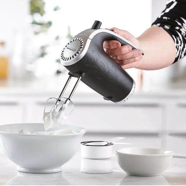 Alt view image 10 of 10 - Brentwood Appliances 5 Speed Hand Mixer (Black) HM-48B