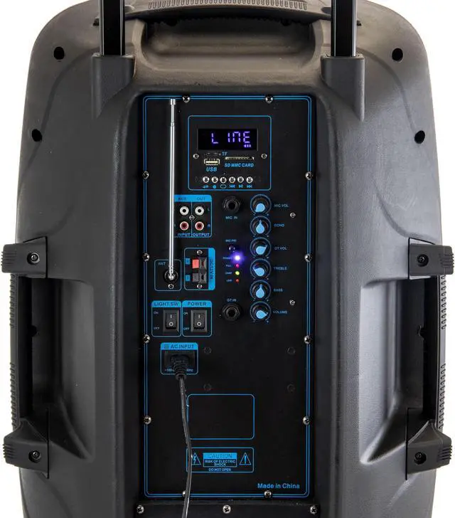 Alt view image 8 of 11 - beFree Sound BFS-6100 Bluetooth Tailgate Speaker with Sound/Volume Reactive Lights