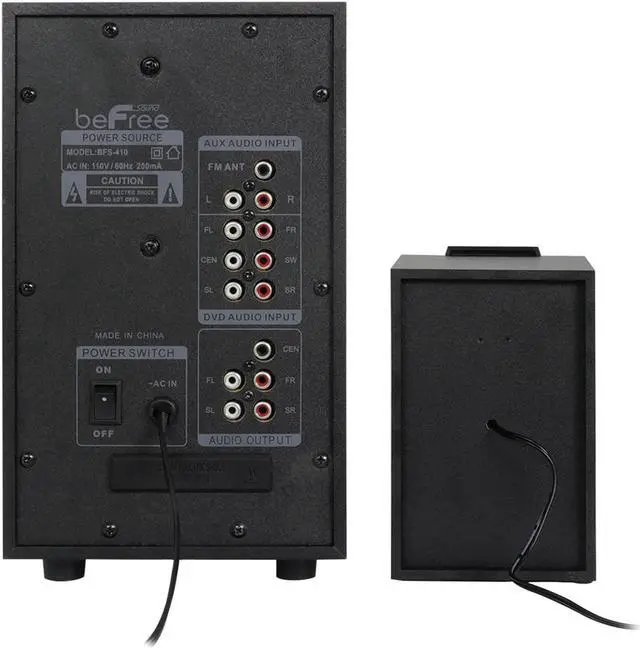 Alt view image 14 of 16 - Befree Sound BFS-410 5.1 Channel Surround Sound Bluetooth Speaker System, Red