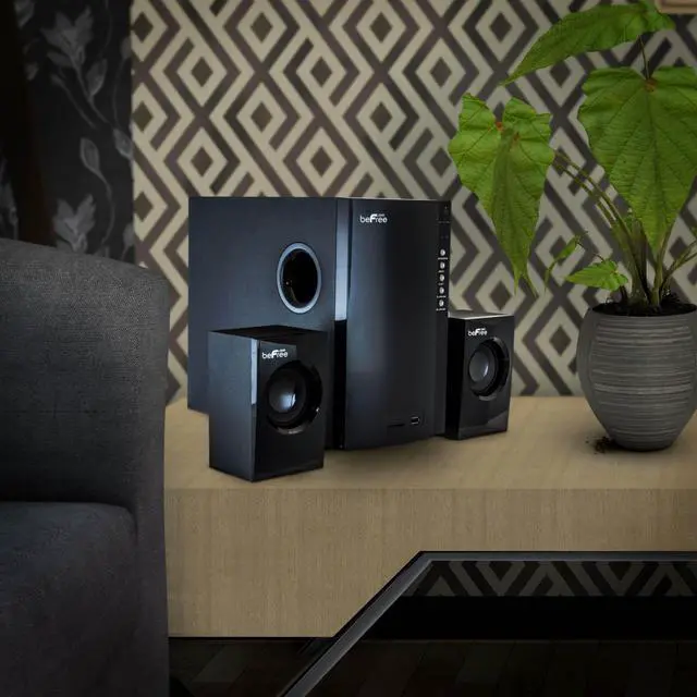 Alt view image 10 of 13 - beFree Sound BFS-430 5.1 Channel Bluetooth Surround Sound Speaker System in Black