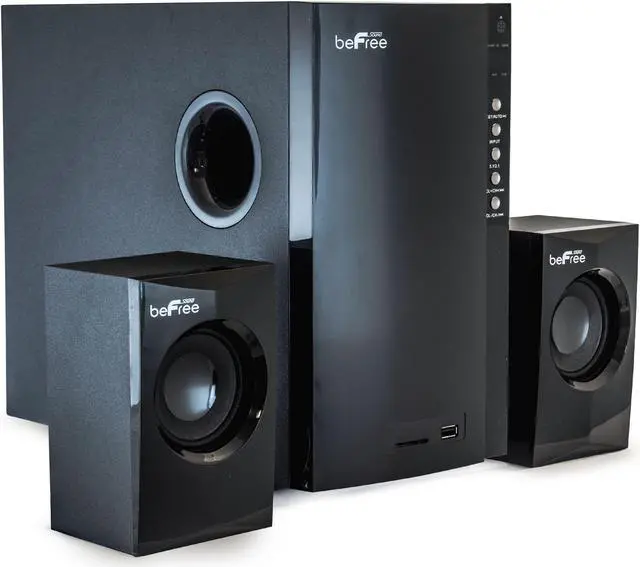 Alt view image 8 of 13 - beFree Sound BFS-430 5.1 Channel Bluetooth Surround Sound Speaker System in Black