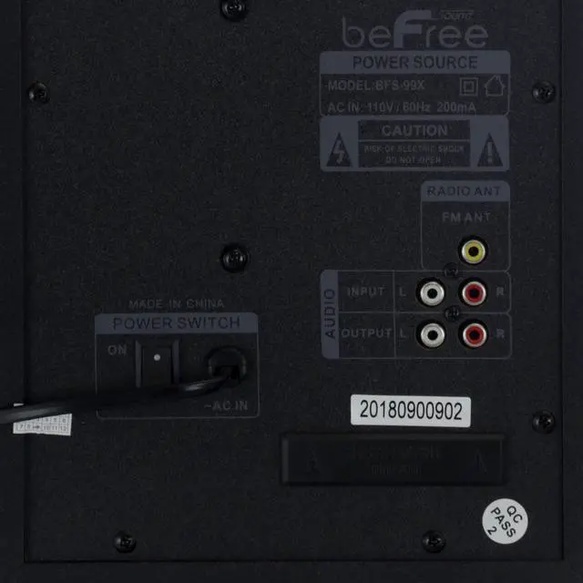 Alt view image 8 of 14 - beFree Sound 2.1 Channel Surround Sound Bluetooth Speaker System in Red - BFS-99X